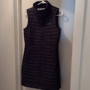 Columbia Women's xs, black, White Out Long Puffer Omni Heat Zip Insulate…